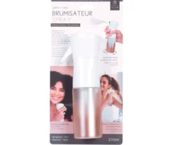 Brumisateur spray rechargeable 200 ml pour visage corps et cheveux