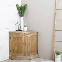 Buffet d'angle en bois recyclé garance