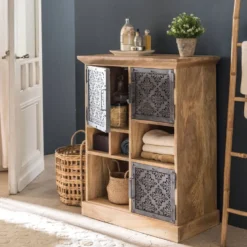 Buffet haut en bois de manguier sahara
