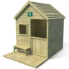Cabane en bois traité avec terrasse et b