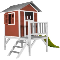 Cabane rouge sur pilotis lodge xl - sun