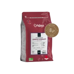 Café bio - expresso gourmand - blend arabica et robusta - grain 250g