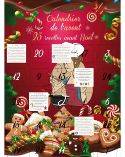 Calendrier avent 25 recettes de noel