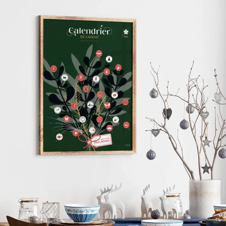 Calendrier de l'avent à gratter - couple