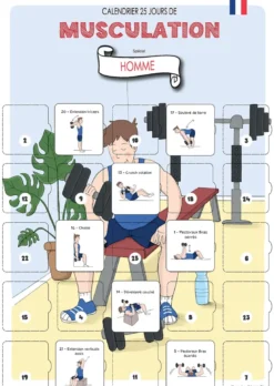 Calendrier de l'avent musculation homme