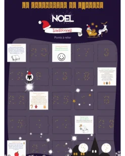 Calendrier de l'avent noel traditionnel