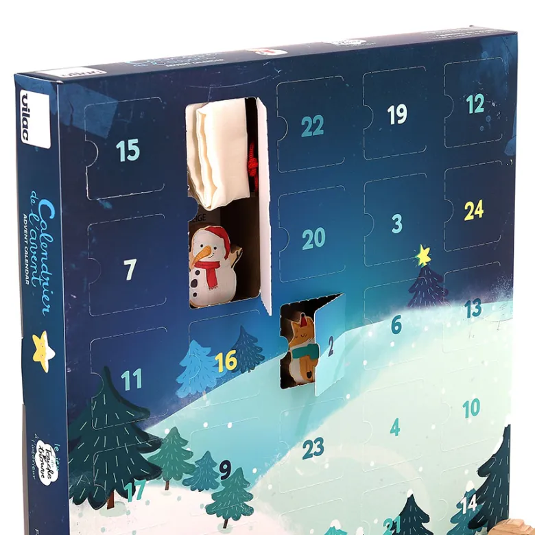 Calendrier de l'avent touche et trouve