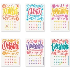 Calendrier à planter 2026, l’art et la couleur, 13 graines