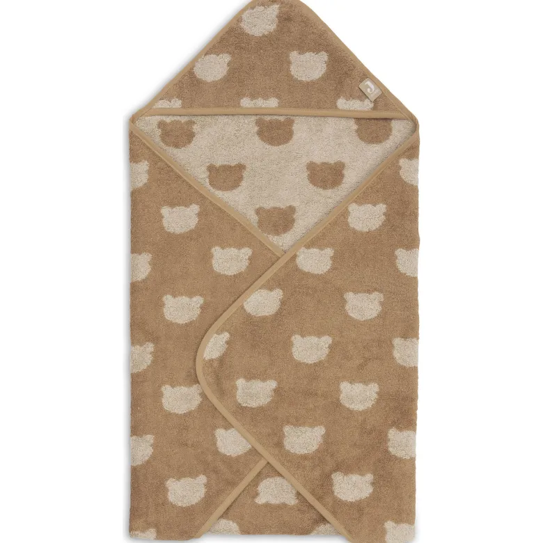 Cape de bain en éponge teddy bear (75 x 75 cm)