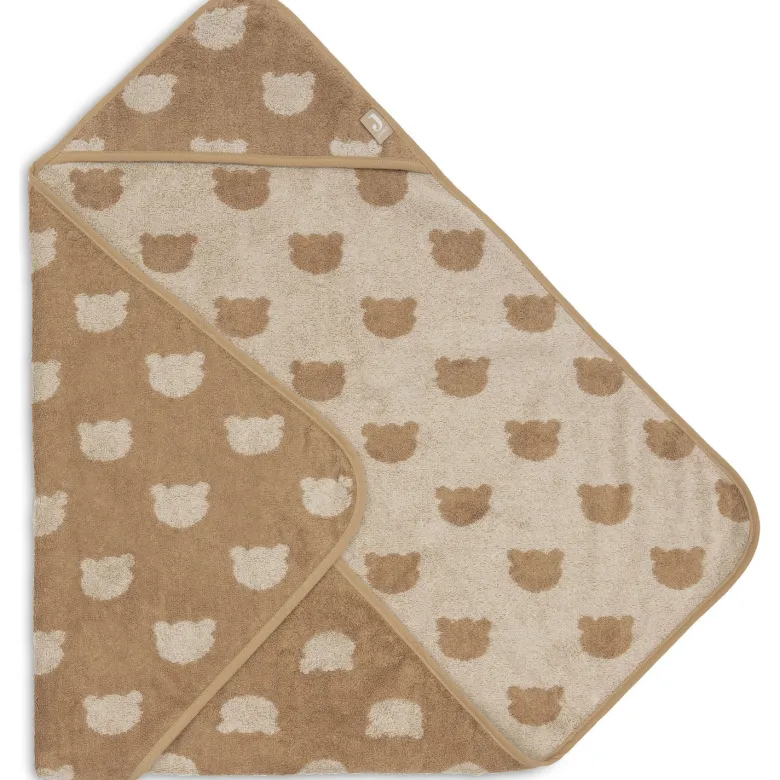 Cape de bain en éponge teddy bear (75 x 75 cm)