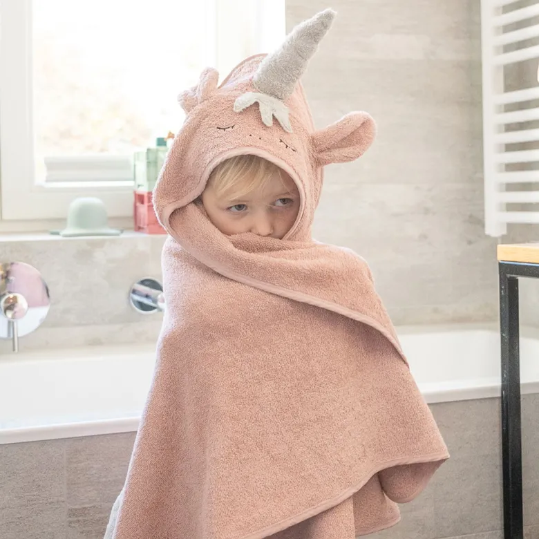 Cape de bain licorne