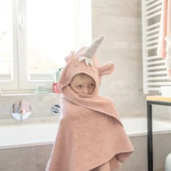 Cape de bain licorne