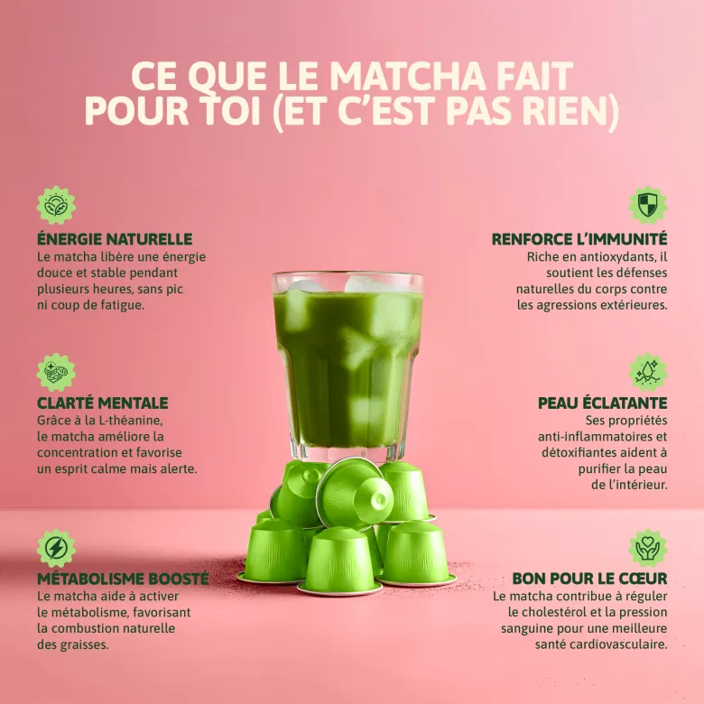 30 capsules matcha cérémonie compatibles nespresso - bobo matcha