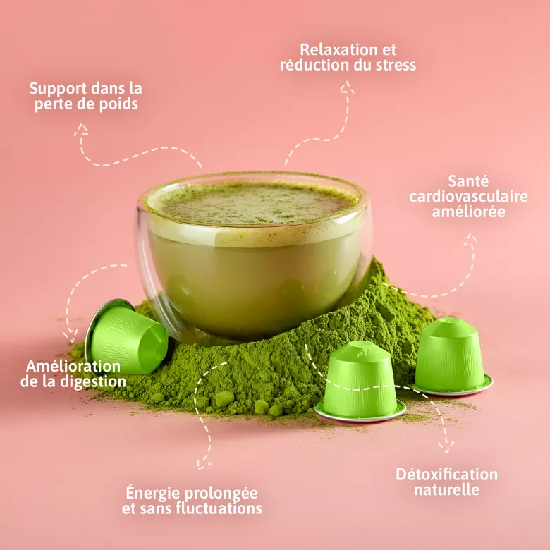 30 capsules matcha cérémonie compatibles nespresso - bobo matcha