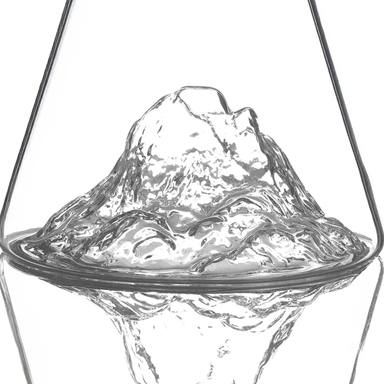 Carafe à eau : pic du midi d'ossau