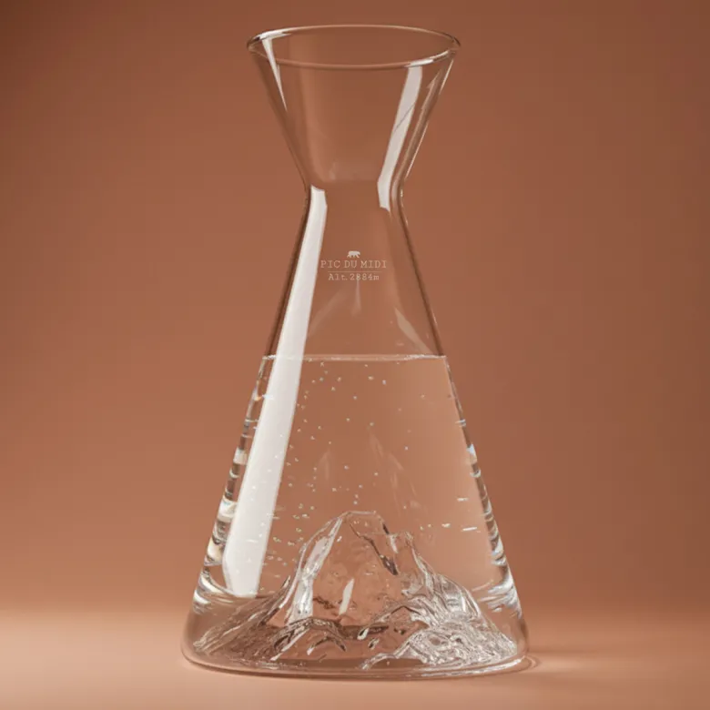 Carafe à eau : pic du midi d'ossau