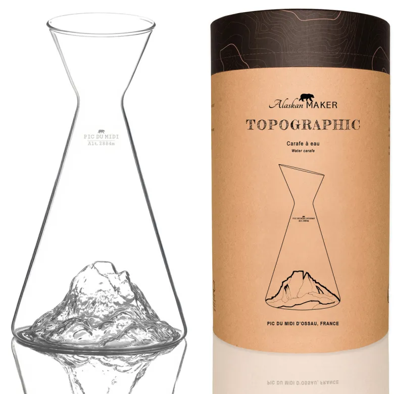 Carafe à eau : pic du midi d'ossau