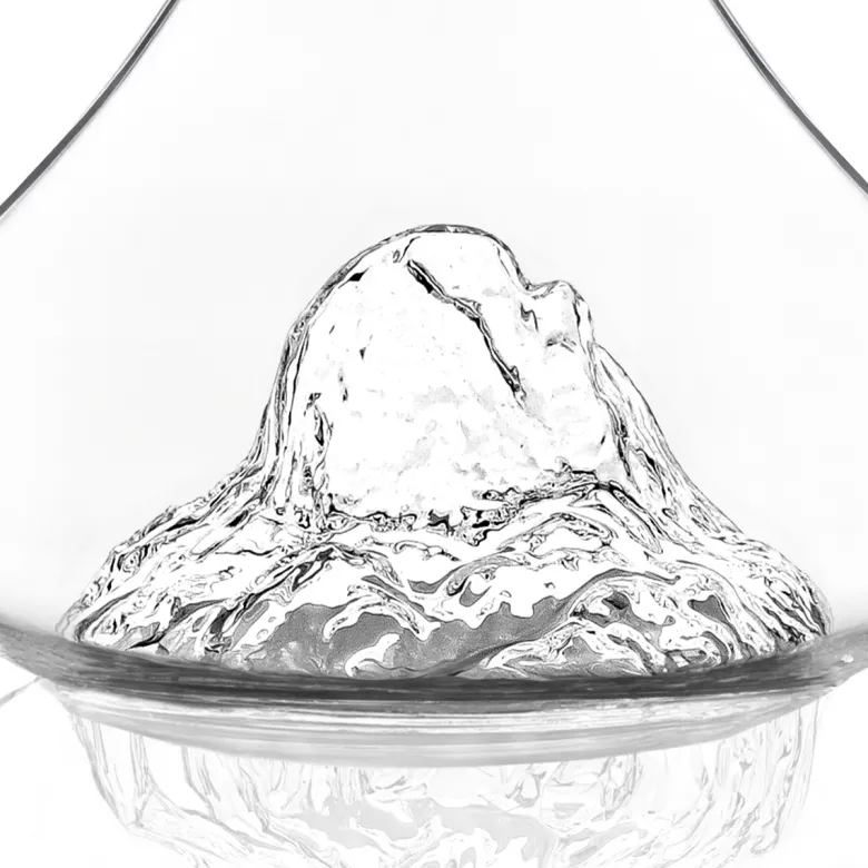 Carafe à vin topographic : pic du midi d'ossau