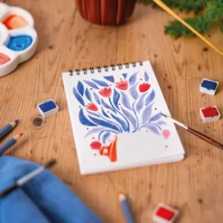 Carnet de coloriage a6 - floral #2
