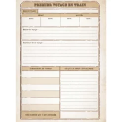 Carnet de voyage train