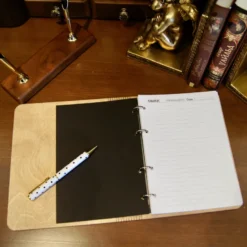 Carnet en bois - Licorne