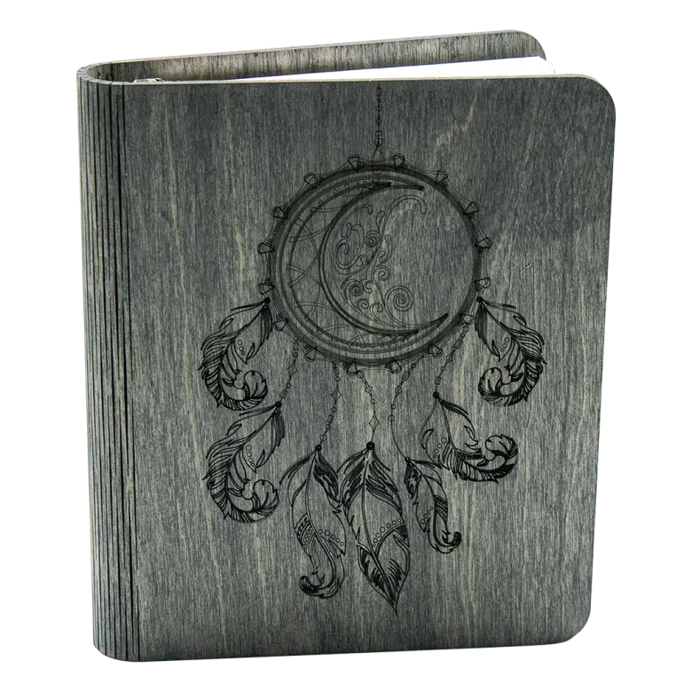 Carnet en bois ?ttrape rêve
