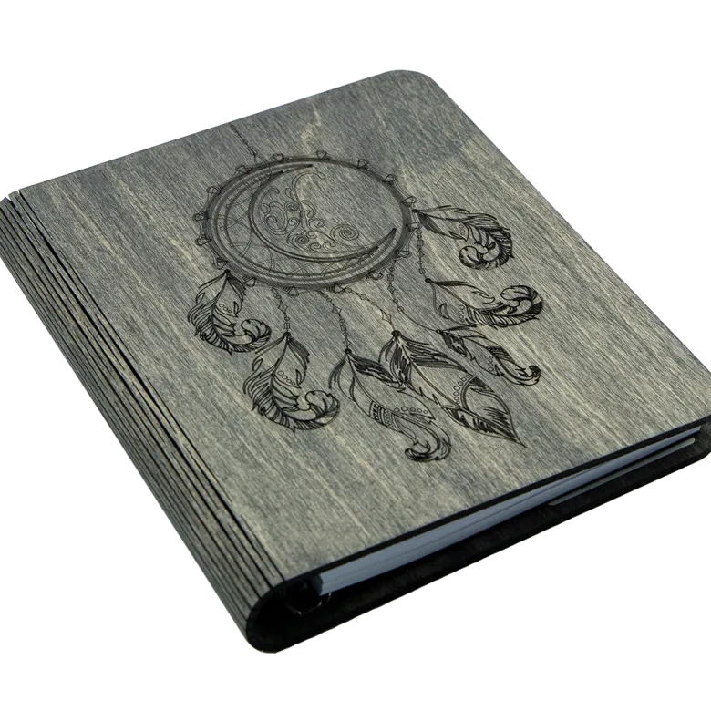 Carnet en bois ?ttrape rêve