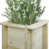 Carre potager exterieur bois - 38x38xh35 cm