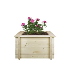 Carre potager exterieur bois - 58x58xh35 cm