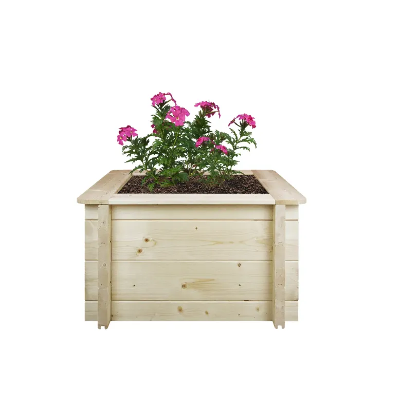 Carre potager exterieur bois - 58x58xh35 cm