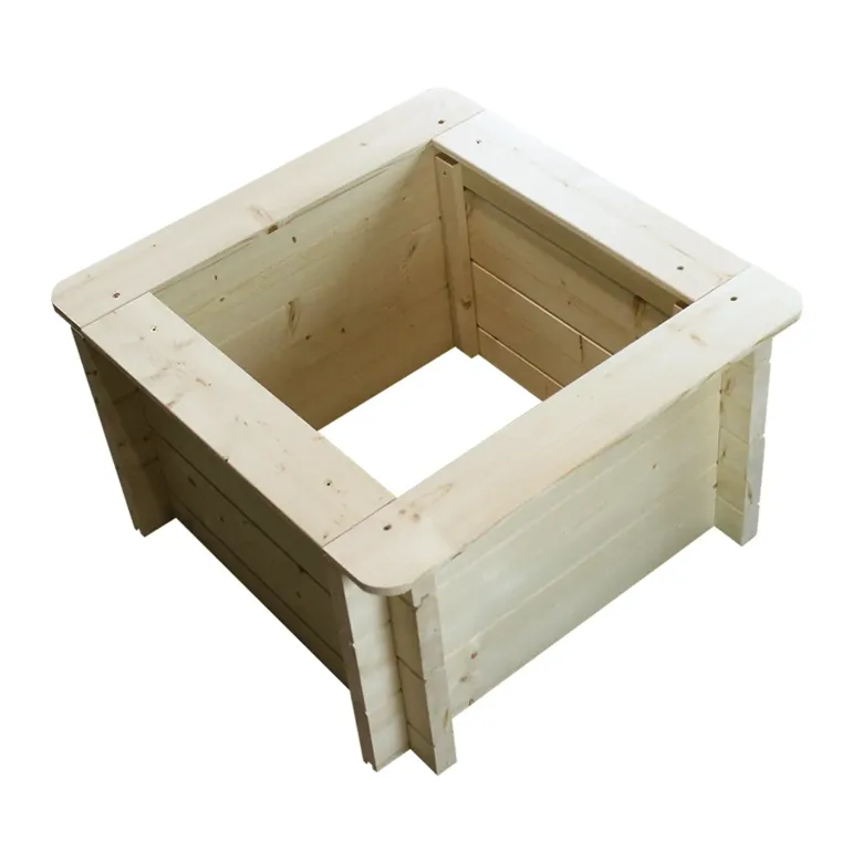 Carre potager exterieur bois - 58x58xh35 cm
