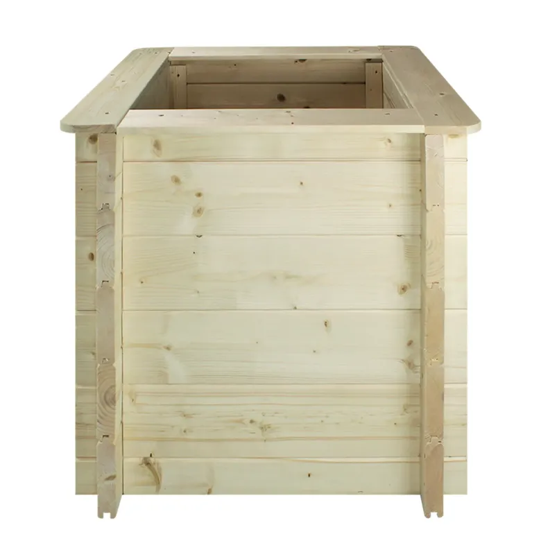 Carre potager exterieur bois - 58x58xh57 cm