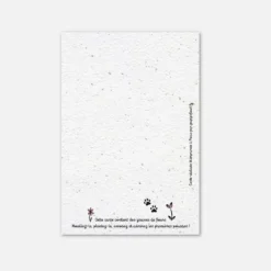 Carte à planter - chat merci