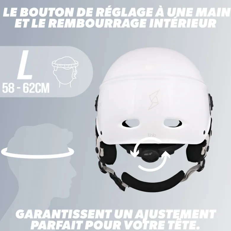 Casque vélo, taille l - blanc
