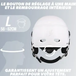 Casque vélo, taille l - blanc