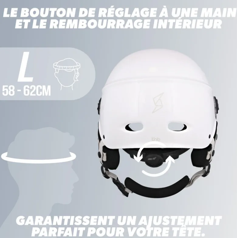 Casque vélo, taille l - blanc