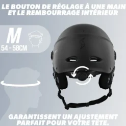 Casque vélo, taille m - noir mat