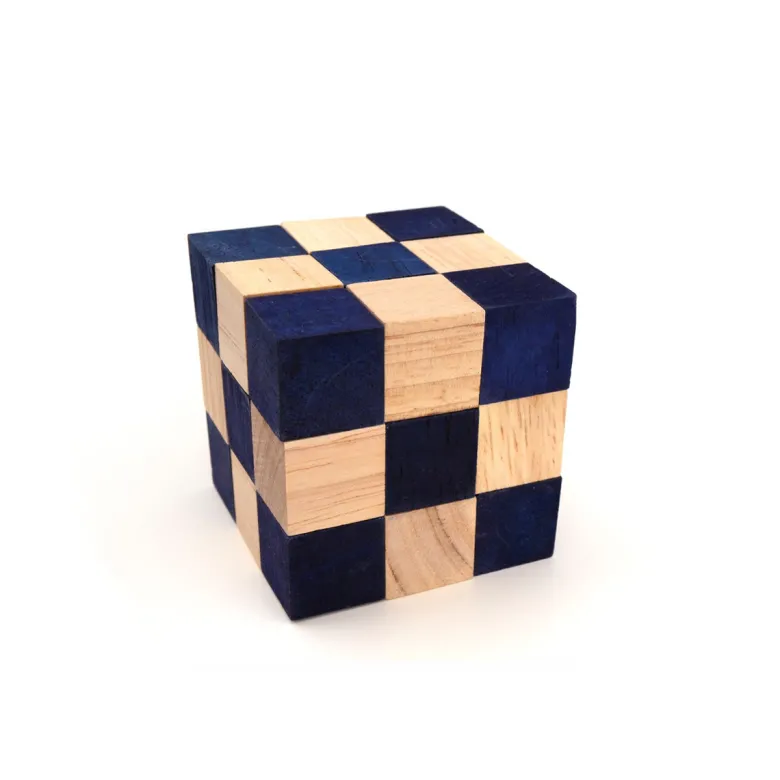 Casse-tête le cube serpent m bleu