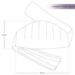Ceinture chauffante pour lombaires Bleu