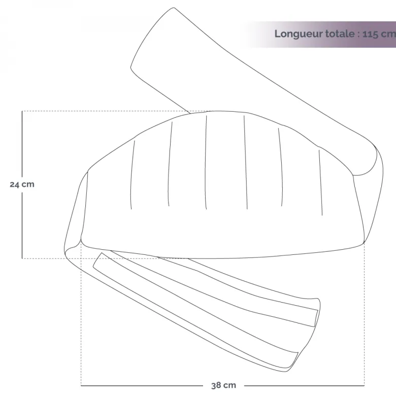 Ceinture chauffante pour lombaires Bleu