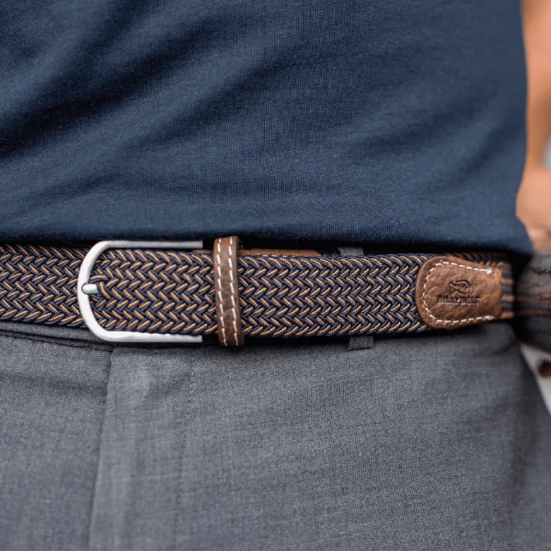 Ceinture tressée havane - t0