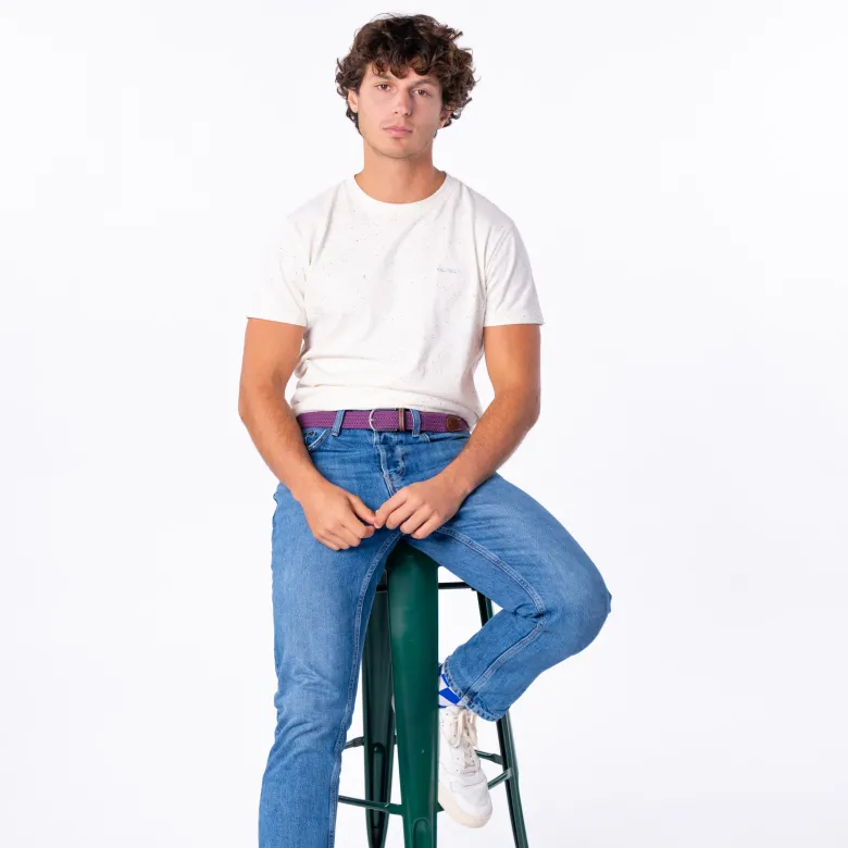 Ceinture tressée prune Taille 1