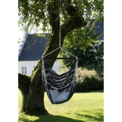 Chaise coton gris h.185cm