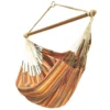 Chaise hamac matelassée simple Aguilas bayadère orange fabrication artisanale
