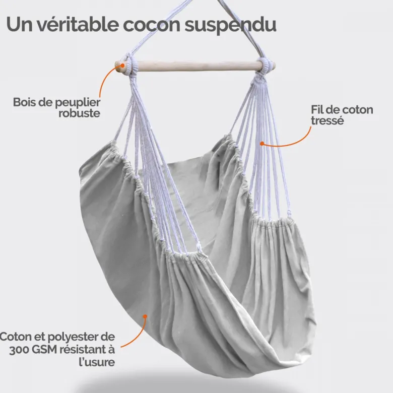 Chaise hamac suspendue