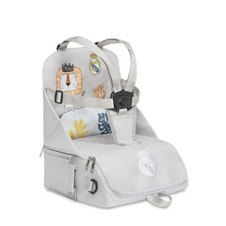 Chaise haute portable real madrid grise