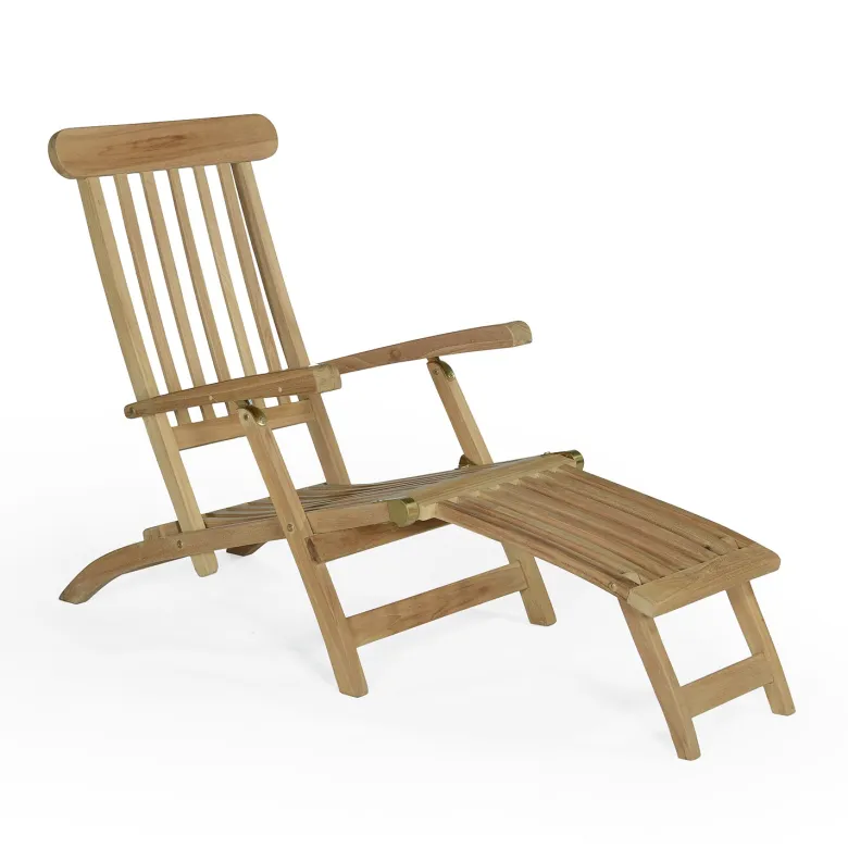 Chaise longue en teck massif bahia