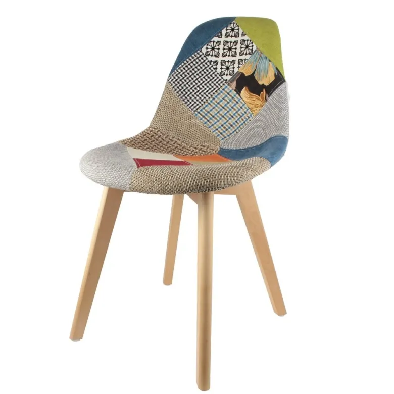 Chaise scandinave patchwork