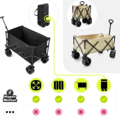 Chariot de transport pliable HyperMotion XL 200 L