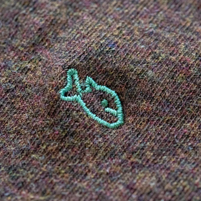 Chaussettes unies châtaigne